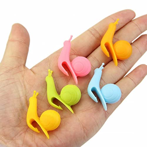 12 Pieces Cute Shape Silicone Tea Bag Holder Candy Color Cup Holder for Gift Set Home Party Supplies Coasion for Women (Pink, One Size)