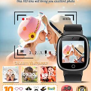 Waterproof Kids Smart Watch Boys Gifts for 3-12 Year Old Girls Kids Watches with 24 Puzzle Games HD Touchscreen Video Camera Music Player Pedometer Story Books Flashlight 13 Alarm Clock Learning Toys