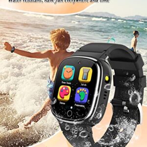 Waterproof Kids Smart Watch Boys Gifts for 3-12 Year Old Girls Kids Watches with 24 Puzzle Games HD Touchscreen Video Camera Music Player Pedometer Story Books Flashlight 13 Alarm Clock Learning Toys