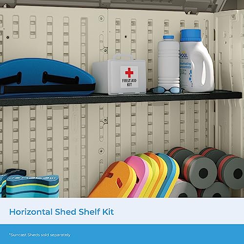 Suncast BMSASHELFH1 Shed Shelf Kit, No Size, Black