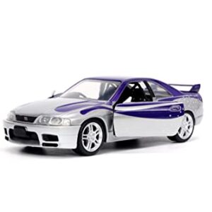 Fast & Furious 1:32 1995 Nissan Skyline GT-R(BNCR33) Die-Cast Car, Toys for Kids and Adults