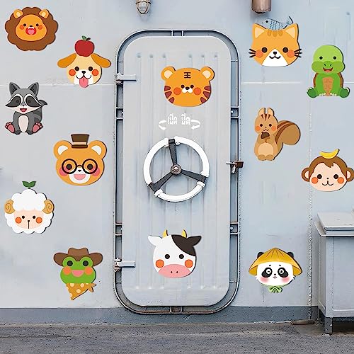 Finphoon Fridge Magnet, Cruise Door Decorations Magnetic, 13Pcs Cute Animal Refrigerator Magnets Sticker for Cruise Ship, Locker, Kids Birthday, Travel and Home Decor