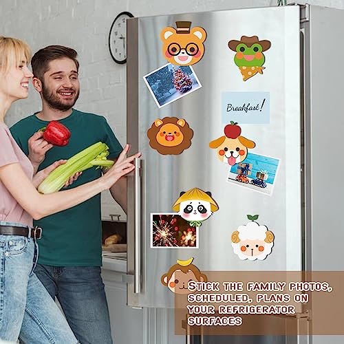 Finphoon Fridge Magnet, Cruise Door Decorations Magnetic, 13Pcs Cute Animal Refrigerator Magnets Sticker for Cruise Ship, Locker, Kids Birthday, Travel and Home Decor