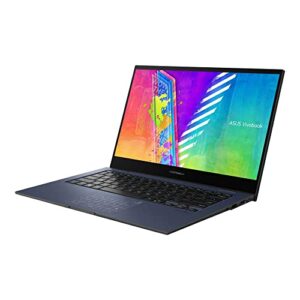 ASUS VivoBook Go 2-in-1 Laptop, 14” HD Touch Flip Thin and Light Newest, Intel Celeron N4500, 4GB RAM, 64GB eMMC + 256GB PCIe SSD, NumberPad, Windows 11 S +GM Accessories