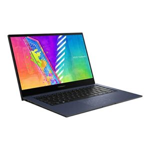 ASUS VivoBook Go 2-in-1 Laptop, 14” HD Touch Flip Thin and Light Newest, Intel Celeron N4500, 4GB RAM, 64GB eMMC + 256GB PCIe SSD, NumberPad, Windows 11 S +GM Accessories