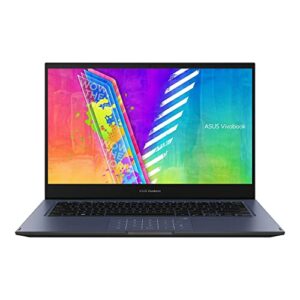 ASUS VivoBook Go 2-in-1 Laptop, 14” HD Touch Flip Thin and Light Newest, Intel Celeron N4500, 4GB RAM, 64GB eMMC + 256GB PCIe SSD, NumberPad, Windows 11 S +GM Accessories