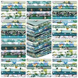 70 pcs 10 x 10 inch cotton fabric square no repeat patchwork fabrics multi color printed floral square patchwork fabric quilting fabric bundles for diy crafts cloths handmade accessory (fresh style)