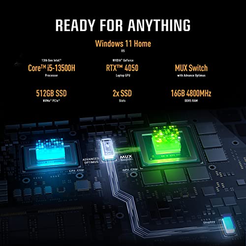 ASUS TUF Gaming F15 (2023) Gaming Laptop, 15.6” FHD 144Hz, 100% sRGB Display, GeForce RTX 4050, Intel Core i5-13500H, 16GB DDR4, 512GB PCIe SSD Gen 4, Wi-Fi 6, Windows 11, FX507VU-ES53