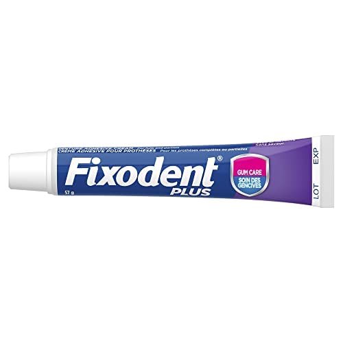 Fixodent Plus Denture Adhesive Cream for Fulls and Partials, 2 oz (57g) - 1 Count
