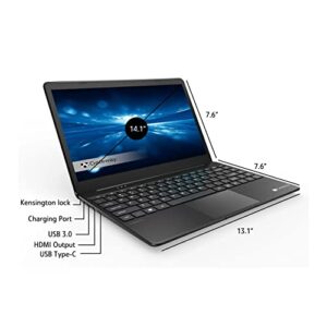 Gateway Ultra Slim Notebook, 14.1" FHD IPS Display, Intel 4-Core i5-1135G7 Up to 4.2Ghz, 16GB RAM, 256GB SSD, Fingerprint Scanner, Webcam, Tuned by THX Audio, HDMI, Type-C, Win 11 Pro, Black