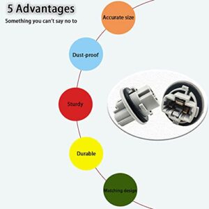 2 PCS Front Turn Signal Light Bulb Plug Socket, 90075-60060 Socket Plug Front Turn Signal Light Bulb Socket Compatible with Toyota Tundra, Tacoma, Sequoia, 4Runner, Venza