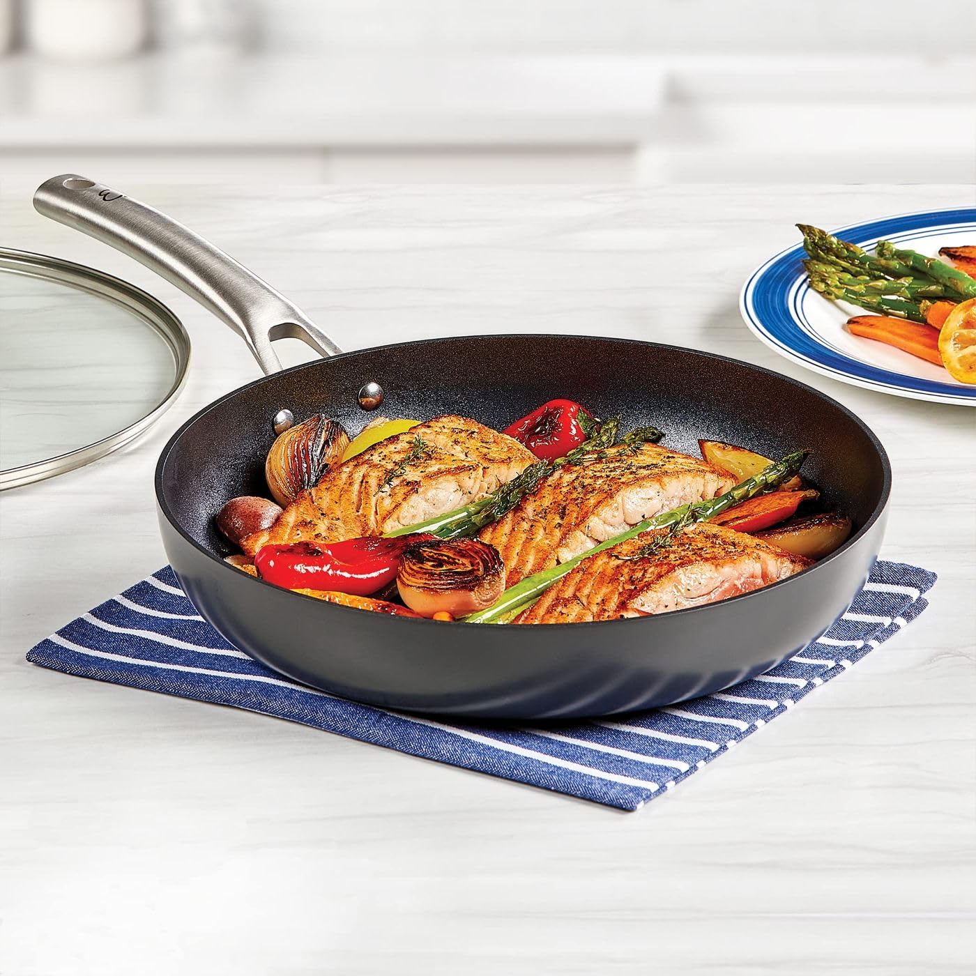 Emeril Everyday 12" (No Lid) Forever Fry Pan with Triple-Layer Non Stick Coating, Dishwasher Safe, Oven Safe up to 500 Degrees