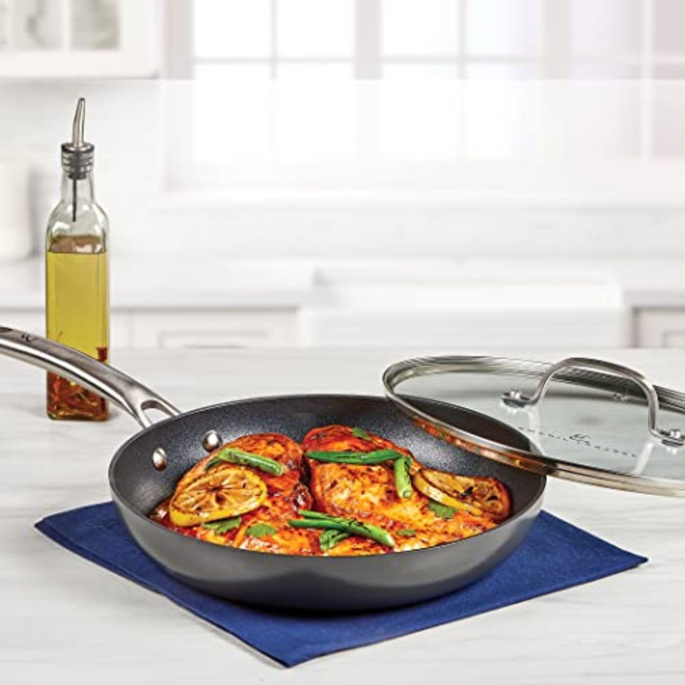 Emeril Everyday 12" (No Lid) Forever Fry Pan with Triple-Layer Non Stick Coating, Dishwasher Safe, Oven Safe up to 500 Degrees