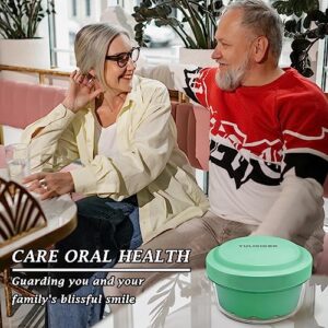 Denture Case, Absolutely Leak-Proof Denture Bath, Practical Denture Case With Strainer For Dentures, Retainer, Mouth Guard & Night Guard, Portable Denture Cup For Traveling