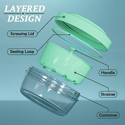 Denture Case, Absolutely Leak-Proof Denture Bath, Practical Denture Case With Strainer For Dentures, Retainer, Mouth Guard & Night Guard, Portable Denture Cup For Traveling