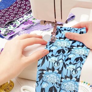 80 Pcs Cotton Fabric Roll up Fabric Strips Bundle Quilting Fabric Precut Roll for Quilting Cloth Patchwork Sewing Craft Blanket Rug Purse Making (Floral Style)