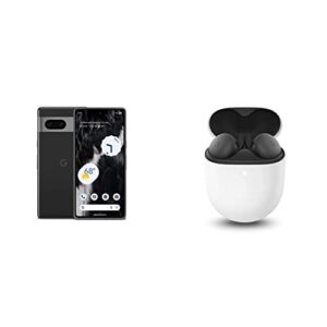 google pixel 7-5g android phone - 128gb - obsidian pixel buds a-series - wireless earbuds - charcoal