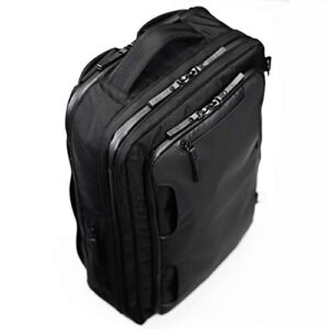 taskin one | carry-on/day-use large travel laptop backpack for men | double expandable convertible 20l/30l/40l