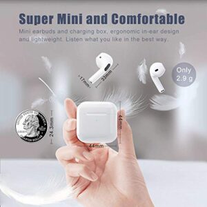 Wireless Earbuds, Bluetooth Earbuds IPX7 Waterproof Wireless Bluetooth with Microphone Charging Case 24H Playtime,Pop-ups Auto Pairing Hi-Fi Stereo Sound Headset for iPhone/Samsung/iOS/Android