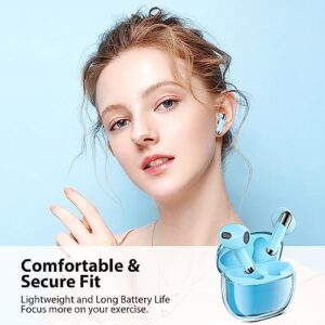 Jelanry Wireless Earbuds Bluetooth 5.3 Headphone for Google Pixel 6 7A Fold iPhone 14 13 12 11 Samsung S23 S22 Ultra S21 S20 Galaxy Z Flip 4 A53 A54 A14, Tablet Android in-Ear Headset Noise Canceling