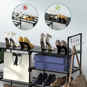 BALEINE 9 Tiers Shoe Rack Organizer, Vertical Large Capacity Shoe Storage Shelf Stackable Shoe Racks for Entry Hallway, Closet, Bedroom, Garage