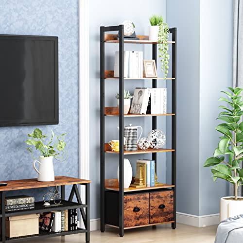 Furologee Entertainment Center with Bookshelves, TV Stand with Bookshelves,TV Entertainment Center with Bookshelves, Media Center with Bookshelves, Large Entertainment Center with Bookshelves