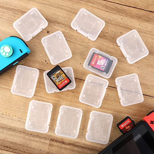 12pcs Game Card Storage Box, Compatible with Gameboy Advance Cartridge Storage Case Clear Protective Game Cartridge Case Storage Box for Nintendo Gameboy Color GBC GB GBP