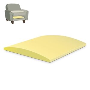 runnico curve furniture seat-high-density foam cushion couch cushion support-20 x 20" sag repair replacement for sofa couch loveseat chair (1, yellow)