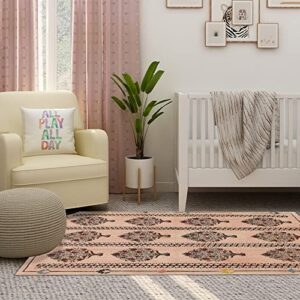 casavani indian handmade cotton dhurrie floral beige area rug floor carpet for doormat best uses for bedroom,living room,dining room,kitchen,hallway enterway 3x5 4x6 5x8 6x8 9x9 feet square