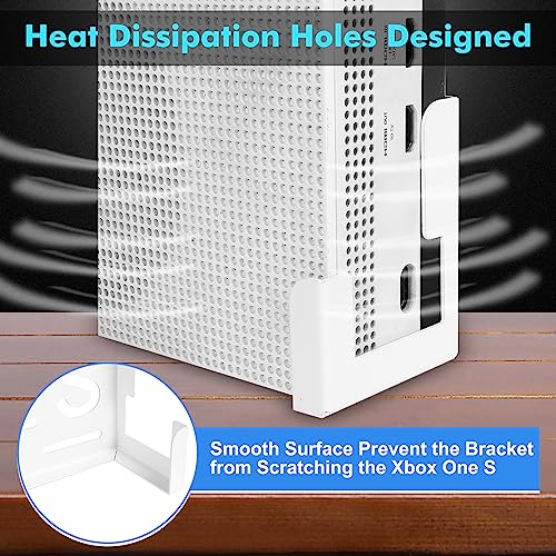 Wall Mount for Xbox One S, Metal Wall Mount Holder for Xbox One S, Space Saving Hanging On Wall Xbox One S Wall Mount