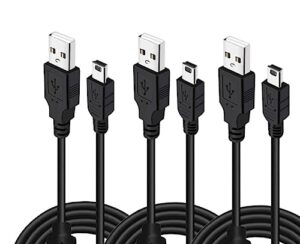 rzzhgzq 3 pack 10ft ps3 controller charger cable charger for sony playstation 3 / ps-3 slim sixaxis controller,ps3 charging cord,ps move dualshock 3 remote charge wire,digital camera, ti84 plus ce