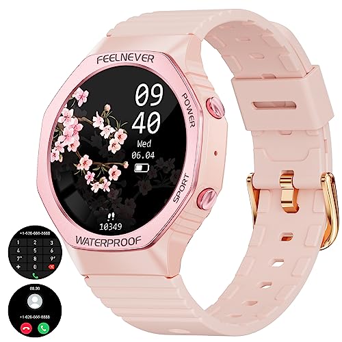 Smart Watch for Women,Answer/Make Call,1.32'' HD Touchscreen,100 Sports Modes Fitness Tracker with Heart Rate/Sleep Monitor/Blood Oxygen,IP67 Waterproof Smartwatch for iPhone Android Pink Purple