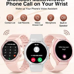 Smart Watch for Women,Answer/Make Call,1.32'' HD Touchscreen,100 Sports Modes Fitness Tracker with Heart Rate/Sleep Monitor/Blood Oxygen,IP67 Waterproof Smartwatch for iPhone Android Pink Purple