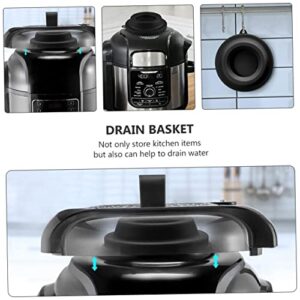 DOITOOL 1pc Pressure Cooker Lid Holder Pot Lid Holder Silicone Cooking Utensils Silicone Lid Holder Pressure Cooker Lid Stand Pan Lid Holder Kitchen Supplies Silicone Kitchen Holder Food