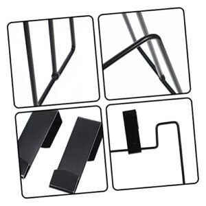 BUGUUYO Kitchen Cabinet Door Lid Holder L Brackets for Shelves Metal Stand Metal Storage Rack Wall Pot Lid Holder Wall Lid Organizer Saucepan Lid Wall Rack Decorative Pan Cover Rack Food