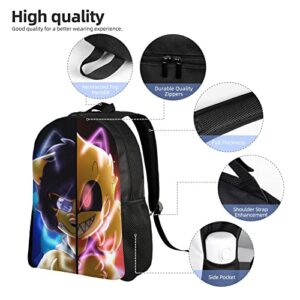 Hei Bai.JZQ Outdoor Durable Multifunction Casual Canvas Bag Cartoon Backpack Daypack Bookbag