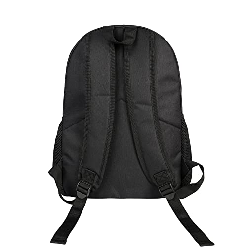 Hei Bai.JZQ Outdoor Durable Multifunction Casual Canvas Bag Cartoon Backpack Daypack Bookbag