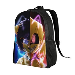 Hei Bai.JZQ Outdoor Durable Multifunction Casual Canvas Bag Cartoon Backpack Daypack Bookbag