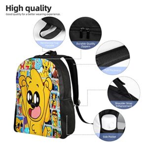 Hei Bai.JZQ Outdoor Durable Multifunction Casual Canvas Bag Cartoon Backpack Daypack Bookbag