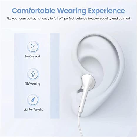 2 Pack-Type C Earbuds Wired Earphones with Microphone，USB C Headphones Earbuds&Remote Control Noise Cancelling in-Ear Headset for iPad Pro,Pixel 7/6/6a/5/4,Galaxy S23/S22/S21/S20/Ultra Note 10/20