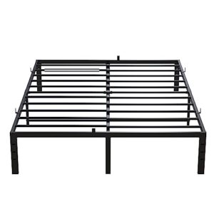 vecilla full size bed frame 14 inch heavy duty metal platform bed frame no box spring needed, non-slip mattress foundation, easy assembly, noise-free, black