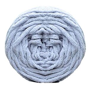 knitting woolen yarn knitting towelling thick yarn ball warm light blue 100g
