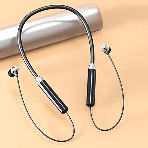 Yrmaups Neckband Bluetooth 5.1 Headphones, HD Stereo Wireless Sports Earphones Around Neck Bluetooth EarSet Noise Cancelling Mic Bluetooth Sport Headset