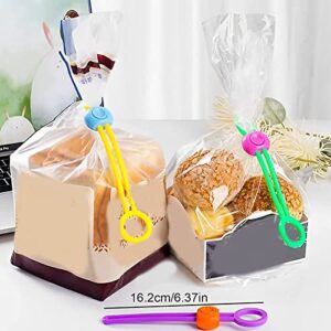 HICCVAL Multi-Purpose Sealer Set, Reusable Food Bag Clips, Zip Ties, Cable Ties, Detachable Sealing Ties, Sealing Tape and Cord Organizer for Food Bags and Wire Management. 20 Pcs