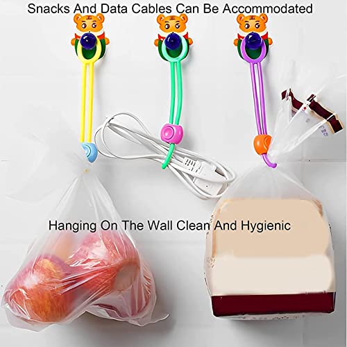 HICCVAL Multi-Purpose Sealer Set, Reusable Food Bag Clips, Zip Ties, Cable Ties, Detachable Sealing Ties, Sealing Tape and Cord Organizer for Food Bags and Wire Management. 20 Pcs