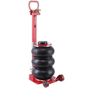 atptyskj triple air bag jack, 3ton/6600lbs air bag jack heavy duty pneumatic jack for car 3s quick lift up to 17.72 inch portable car lift with adjustable long handle