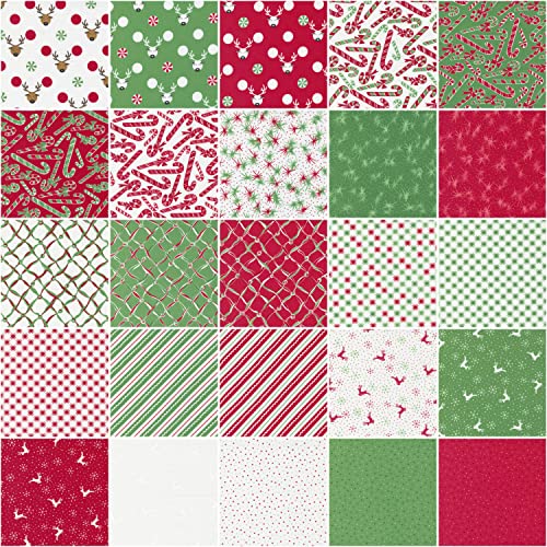 Me and My Sister Designs Reindeer Games Layer Cake 42 10-inch Squares Moda Fabrics 22440LC