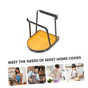 YARNOW Shelf Sink Storage Rack Utensil Holders Kitchen Utensil Holder Pot Pan Organizer Pan Cover Stand Chopping Board Organizer Soup Ladle Bracket Countertop Spoons Bracket Spatula Rest