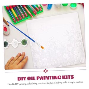 Whelping Kit 2 Sets Coloring Landscape Oil Painting Kit House Decorations for Home Pictures Wall Decor Ornament Painting Kits for DIY Number Oil Painting ' Paint by Number Kits