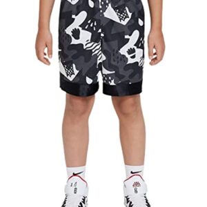 Nike Big Boys' Dri-FIT Elite Basketball Shorts (Large, Black/Black/White)